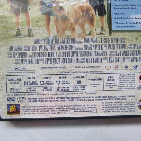 Because of Winn-Dixie DVD - Picture 3 of 5
